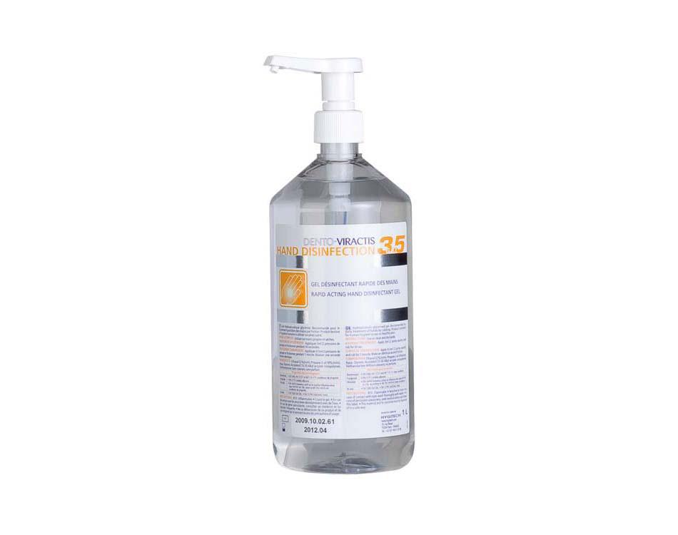 gel hydroalcoolique dv35 1 litre hapi médical cherbourg