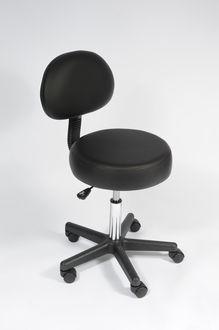 Tabouret avec dossier Confort Premium Nylon hapi médical cherbourg