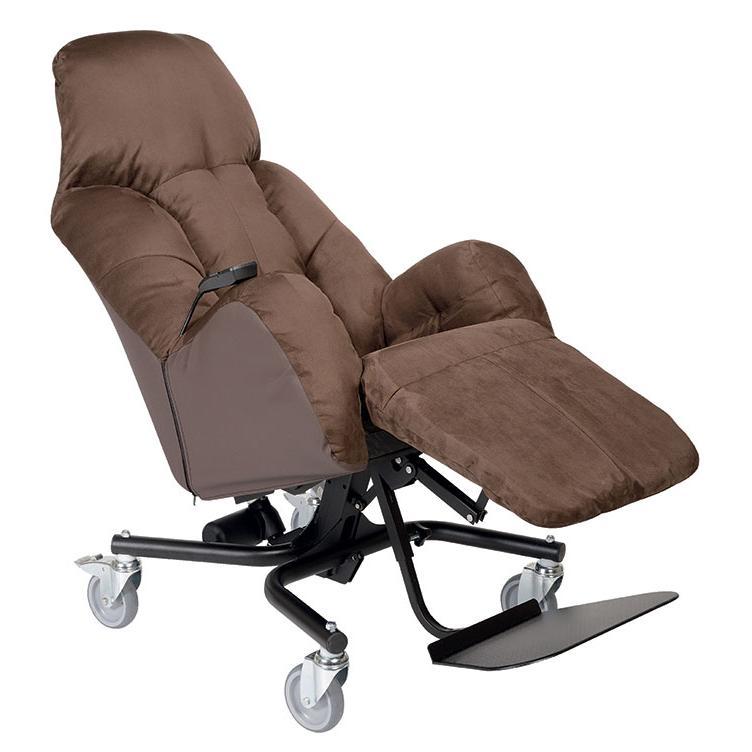 fauteuil à pousser liberty manuel chocolat - hapi médical - cherbourg