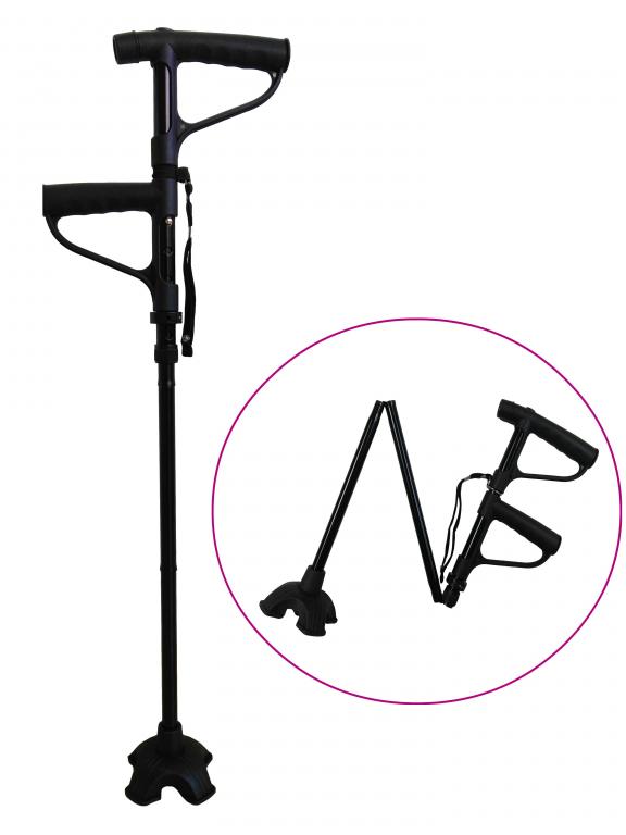 Canne double poigne pliante hapi mdical cherbourg