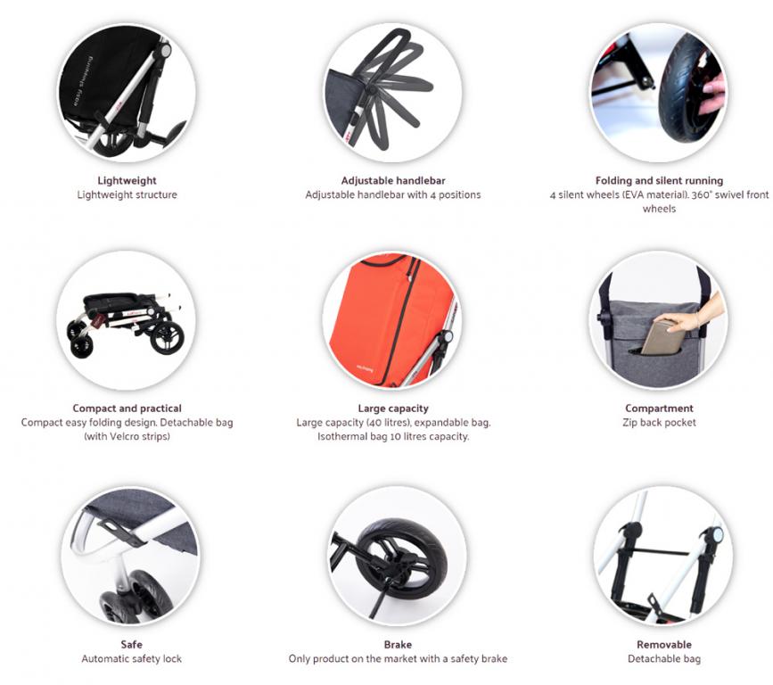 caddie 4 roues carlett 430 hapi medical cherbourg