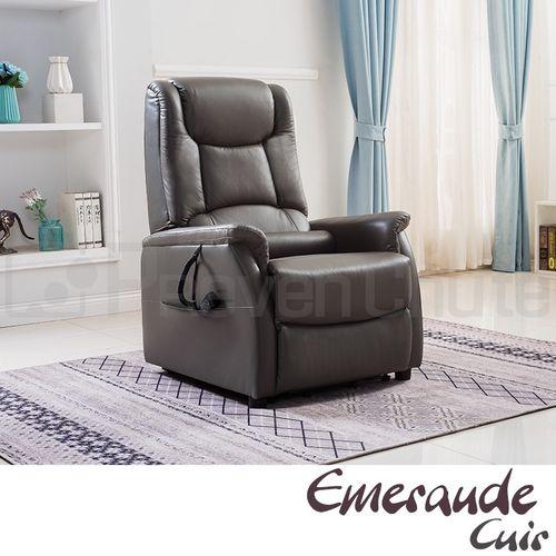 fauteuil releveur emeraude cuir hapi médical cherbourg